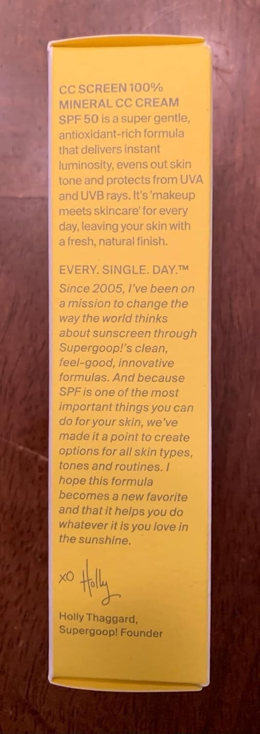 CC Screen - SPF 50 Mineral CC Cream with Buildable Coverage & Tinted Moisturizer