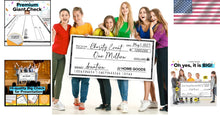 Load image into Gallery viewer, Reusable Dry Erase Big Check - Ideal for Charity, Contests &amp; Presentations