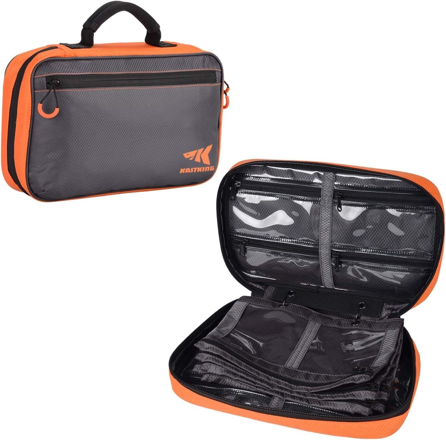 Compact Transparent Tackle Bag with Customizable Storage for Fishing Adventures