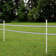 Load image into Gallery viewer, Versatile 50-Pack of 4-Foot White Step-In Fence Posts with Anti-Rotation Spike