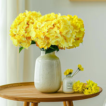 Load image into Gallery viewer, Long-Lasting Yellow Hydrangea Heads with Adjustable Stems - Perfect for Events