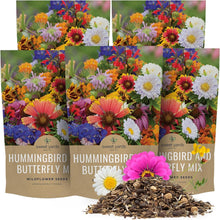 Load image into Gallery viewer, Bulk Wildflower Seed Mix for Butterflies &amp; Hummingbirds - 5 Pounds Fresh Seeds