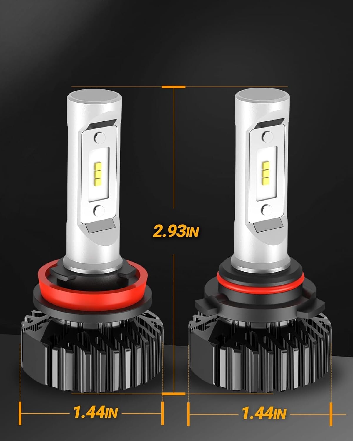 Safety-First 9005 H11 Fog Bulbs with Focus Beam Design - Enhance Night Driving