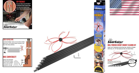 Trim-to-Fit Spinning Chimney Whip Kit - Your Ultimate Chimney Maintenance Tool