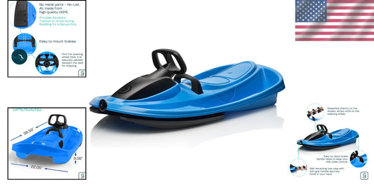 Lightweight & Durable Snow Sled for Ages 3+ – Fun for Kids and Adults