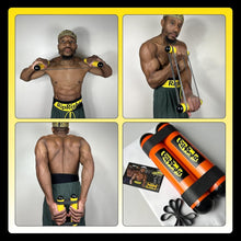 Load image into Gallery viewer, Handmade RipStick with 6 Adjustable Bands – Your Ultimate Strength Training Tool