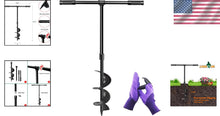Load image into Gallery viewer, Eco-Friendly 6" x 38" Manual Garden Hole Digger - Alloy Steel Construction