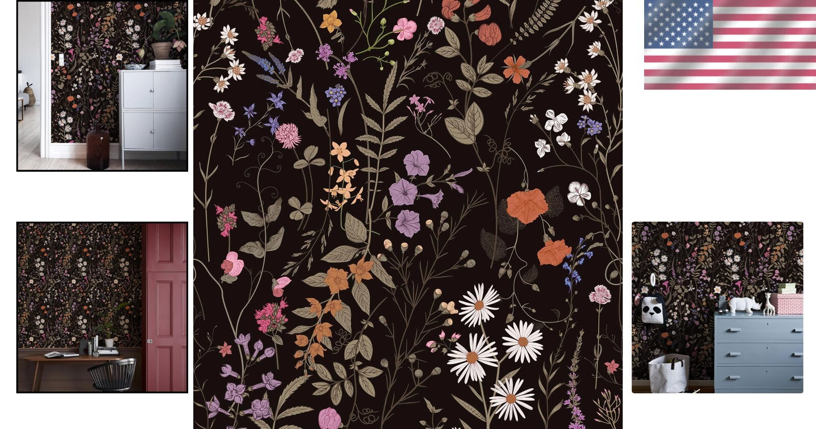 Premium Stain Resistant Floral Peel & Stick Wallpaper - Perfect for DIY Lovers