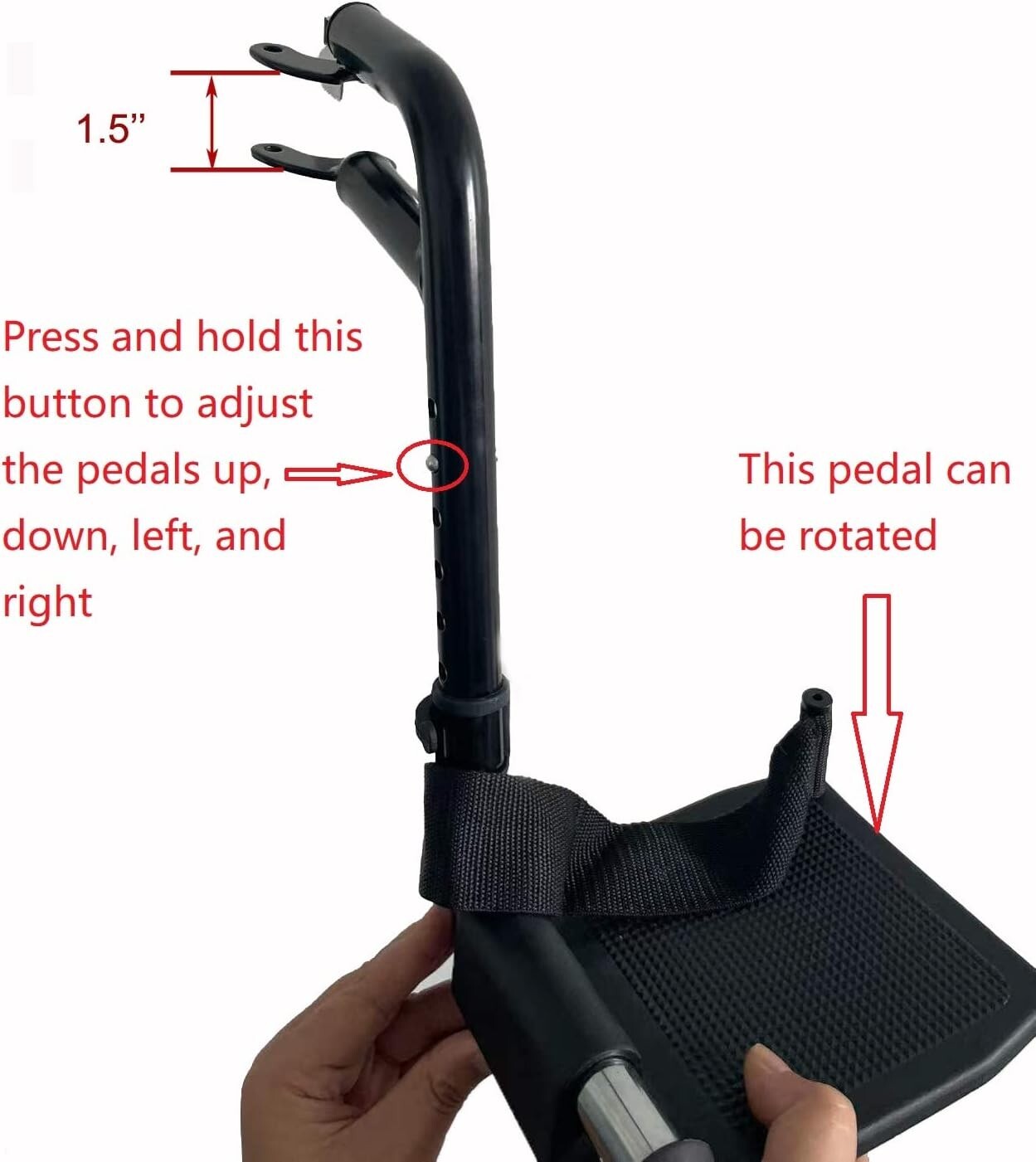 Universal Adjustable Legrests for Wheelchairs - Enhance Comfort and Support