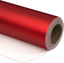 Load image into Gallery viewer, Elegant 30" x 100' Red Matte Wrapping Paper - Ideal for Christmas &amp; Baby Showers