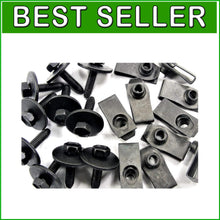 Load image into Gallery viewer, M6-1.0 Automotive Bolt &amp; U-Nut Clip Set - Effortless Installation 20-Piece