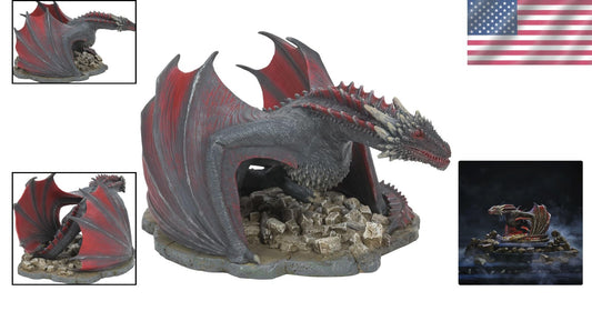 Collectible Drogon Dragon Figurine - Durable Resin, 1.92 Pounds, Game of Thrones
