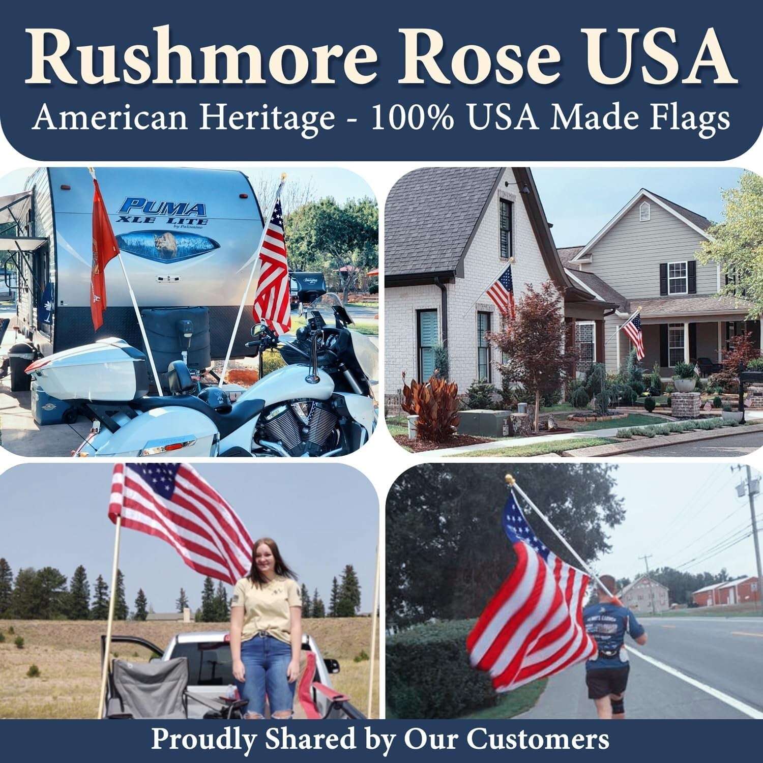 Durable 6FT Flagpole with Heavy-Duty 3x5 American Flag for Outdoor Display