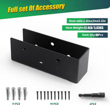 Load image into Gallery viewer, Professional-Grade Concealed Joist Hangers 2x6 - Heavy-Duty Black Steel Pack