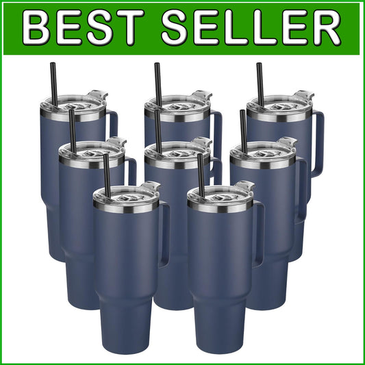 Sweat Proof 40 oz Stainless Steel Tumbler with Handle - Ideal for Any Occasion