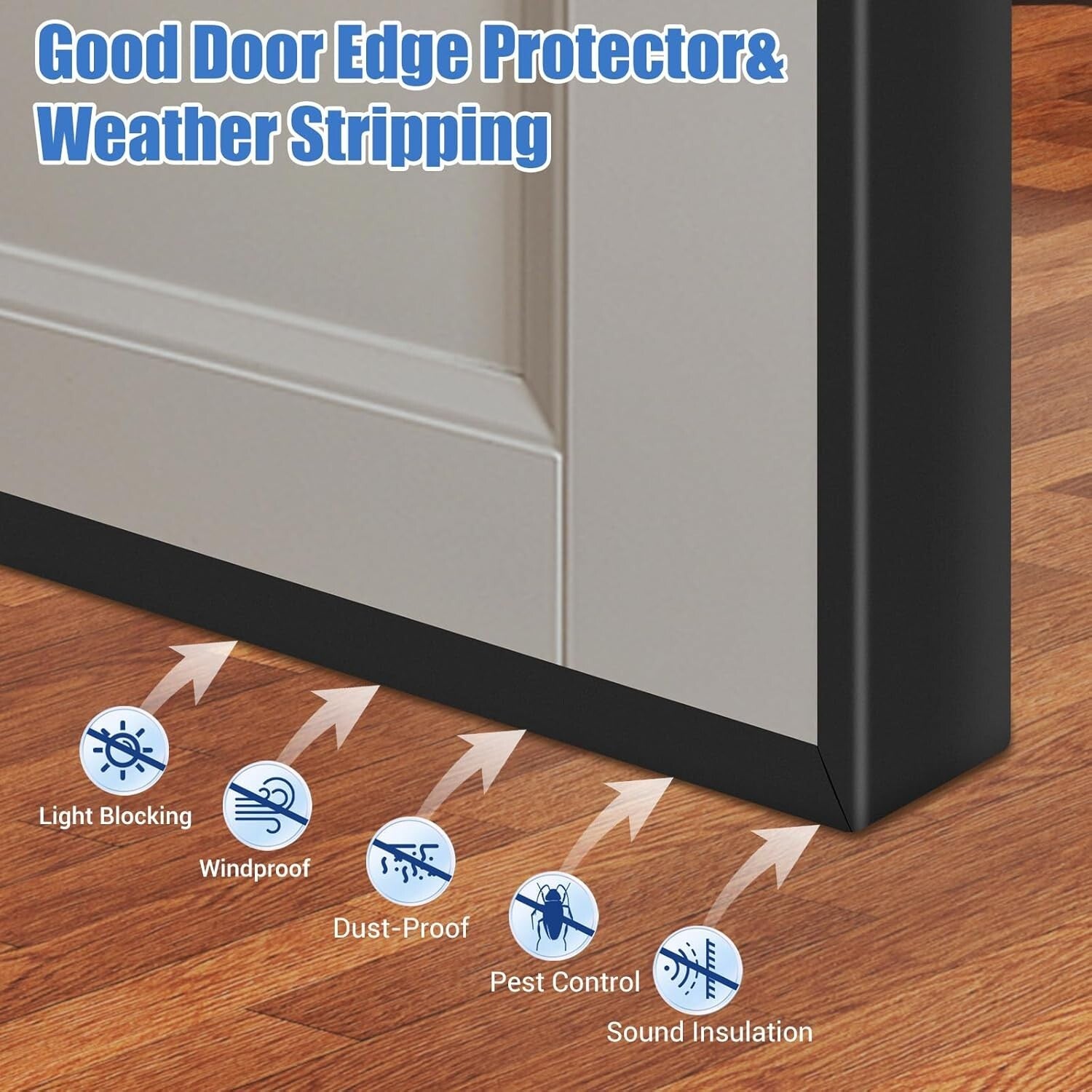 Flexible 20ft U-Shaped Rubber Edge Protector - Easy Install & Durable Design