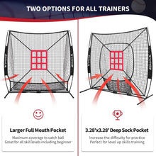 Load image into Gallery viewer, Durable 7x7 ft Bow Frame Net with Adjustable Tee &amp; Strike Zones for Training