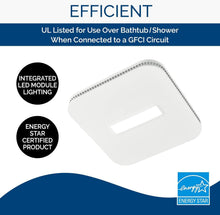 Load image into Gallery viewer, Quiet 80 CFM Ventilation Fan with LED Light and CleanCover - Ideal for Bathrooms