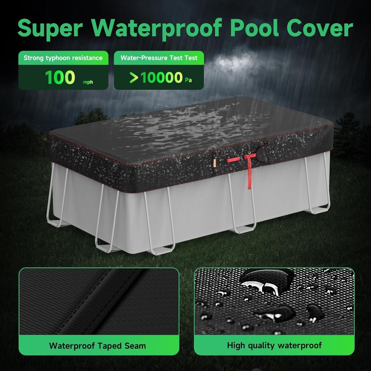 10x16' Rectangular Solar Cover - Versatile & Energy Saving Pool Protection