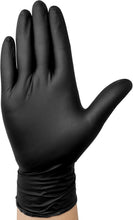 Load image into Gallery viewer, Disposable Black Nitrile Gloves, 6-Mil Strong &amp; Puncture-Resistant Protection