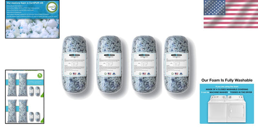 Family-Friendly 20 lb Memory Foam Bean Bag Refill - Easy & Safe Installation