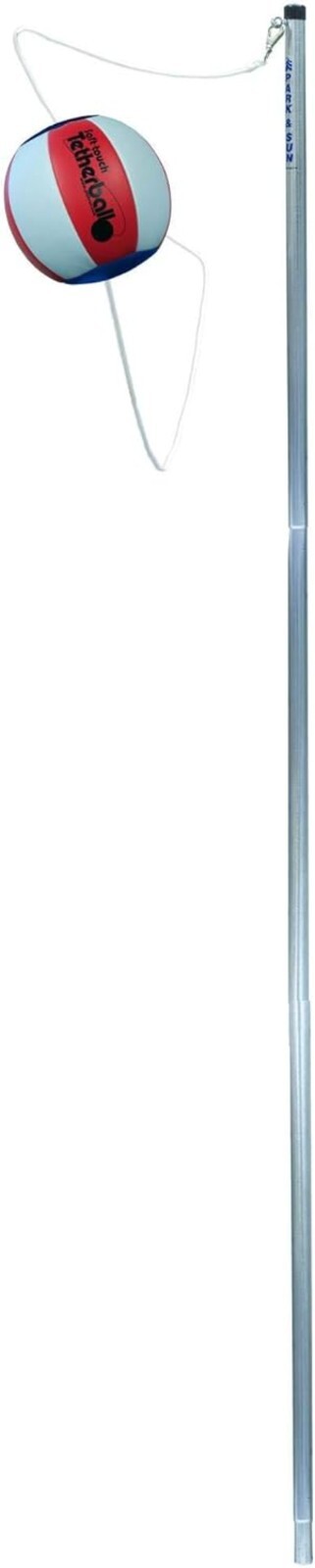 Durable Multi-Color Tetherball Set with Galvanized Steel Pole & Accessories