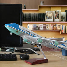 Load image into Gallery viewer, 18” Diecast Air Force One Jet Model with LED Light - Perfect for Collectors