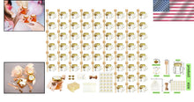 Load image into Gallery viewer, 60-Pack Mini Honey Jars with Wood Dippers – Perfect Wedding &amp; Baby Shower Favors
