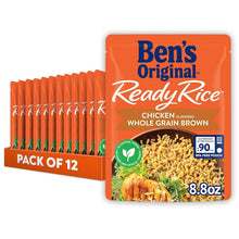 Load image into Gallery viewer, Convenient 12-Pack of 8.8 oz Ready Rice - Delicious Chicken Flavored Brown Rice