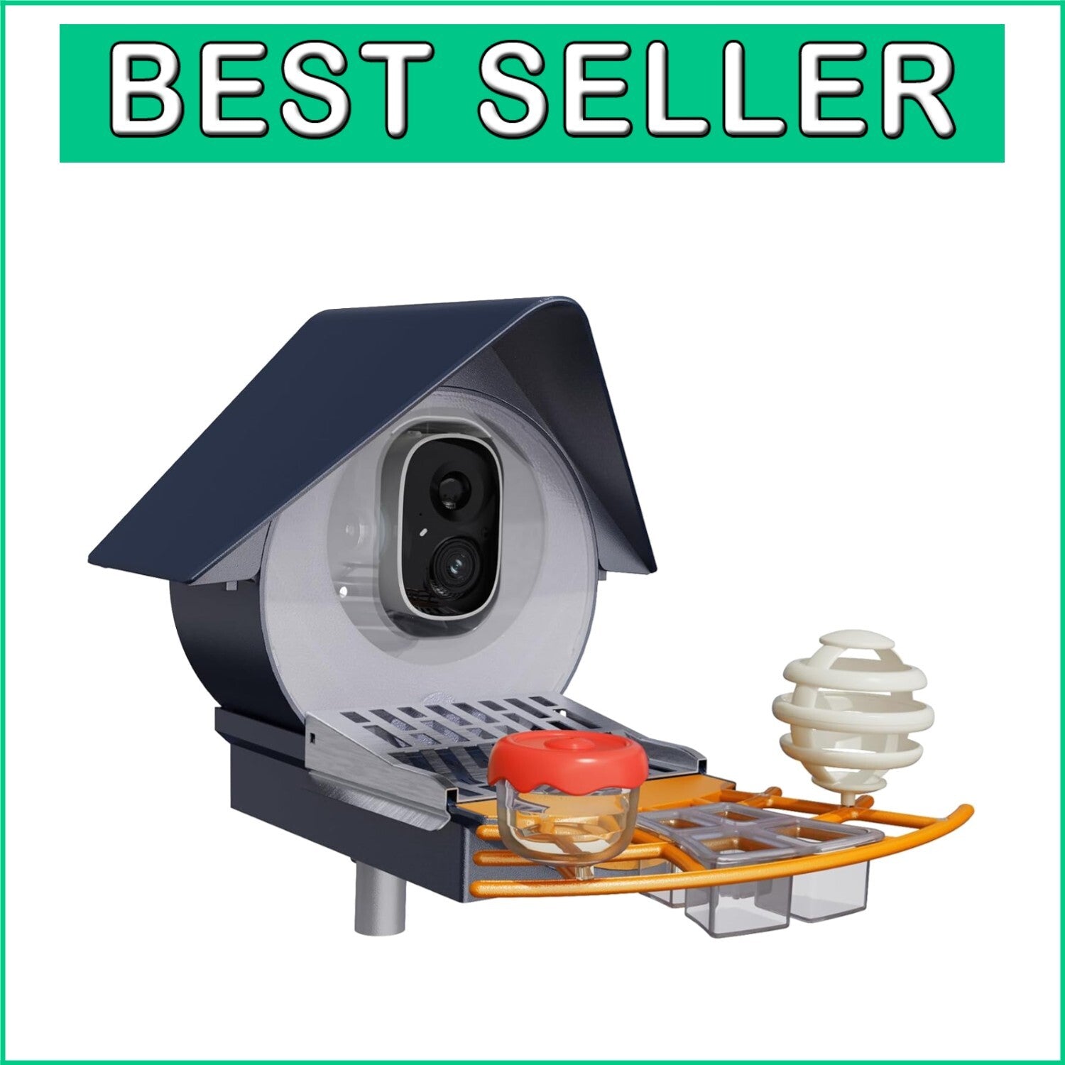 Eco-Friendly Smart Bird Feeder with Waterproof Design & Real-Time Notifications