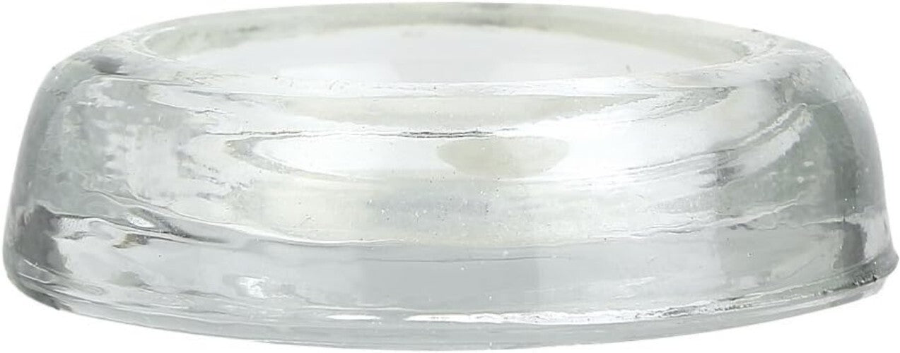 Versatile 3" Round Glass Chair Leg Floor Protectors - 12 Pack for All Floors