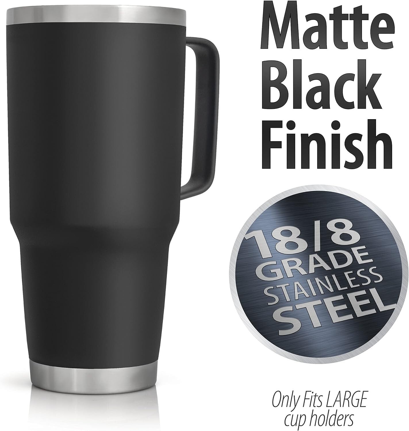 Double-Walled 64oz Insulated Tumbler with Lid & Straw - Travel Ready & Leakproof