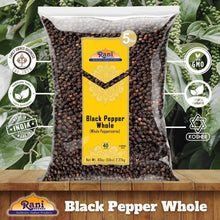 Load image into Gallery viewer, Premium MG-1 Black Pepper Whole Peppercorns - 80oz Bulk | Kosher &amp; Non-GMO