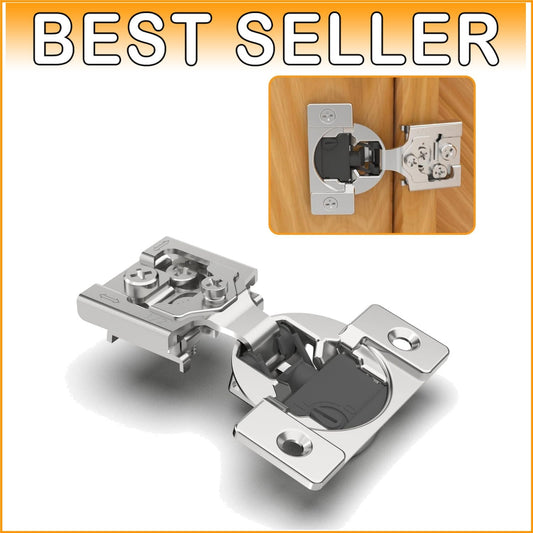 50 Pack 1/2" Soft Close Concealed Hinges with Adjustable Speed & 105° Angle