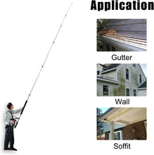 Load image into Gallery viewer, Lightweight 24 FT Pressure Washer Extension Wand with Ergonomic Grip and Nozzles