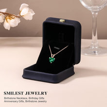 Load image into Gallery viewer, Adjustable 16-18" Heart Birthstone Necklace - Meaningful Sterling Silver Jewelry