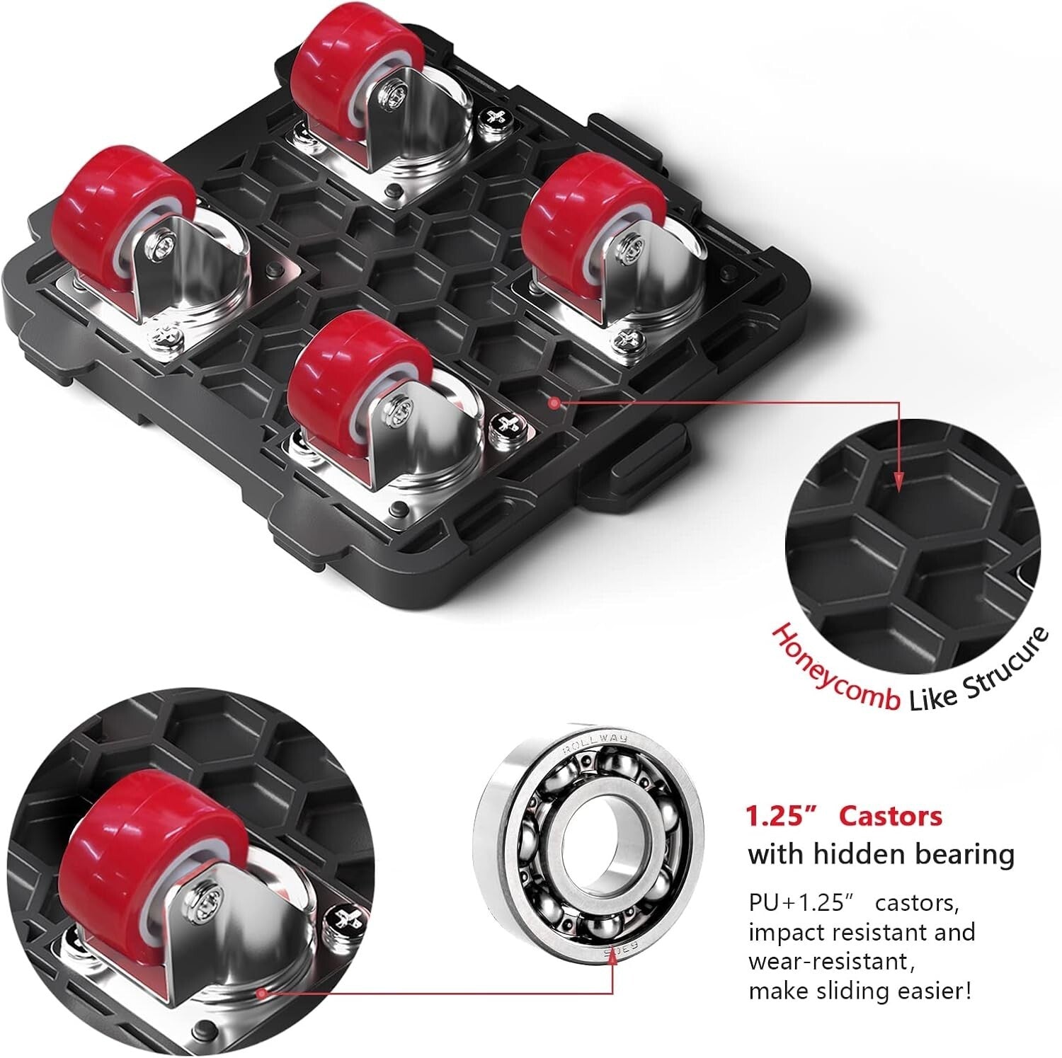 Heavy-Duty Furniture Lifter & Dolly Set - Effortless 660 Lbs Furniture Moving