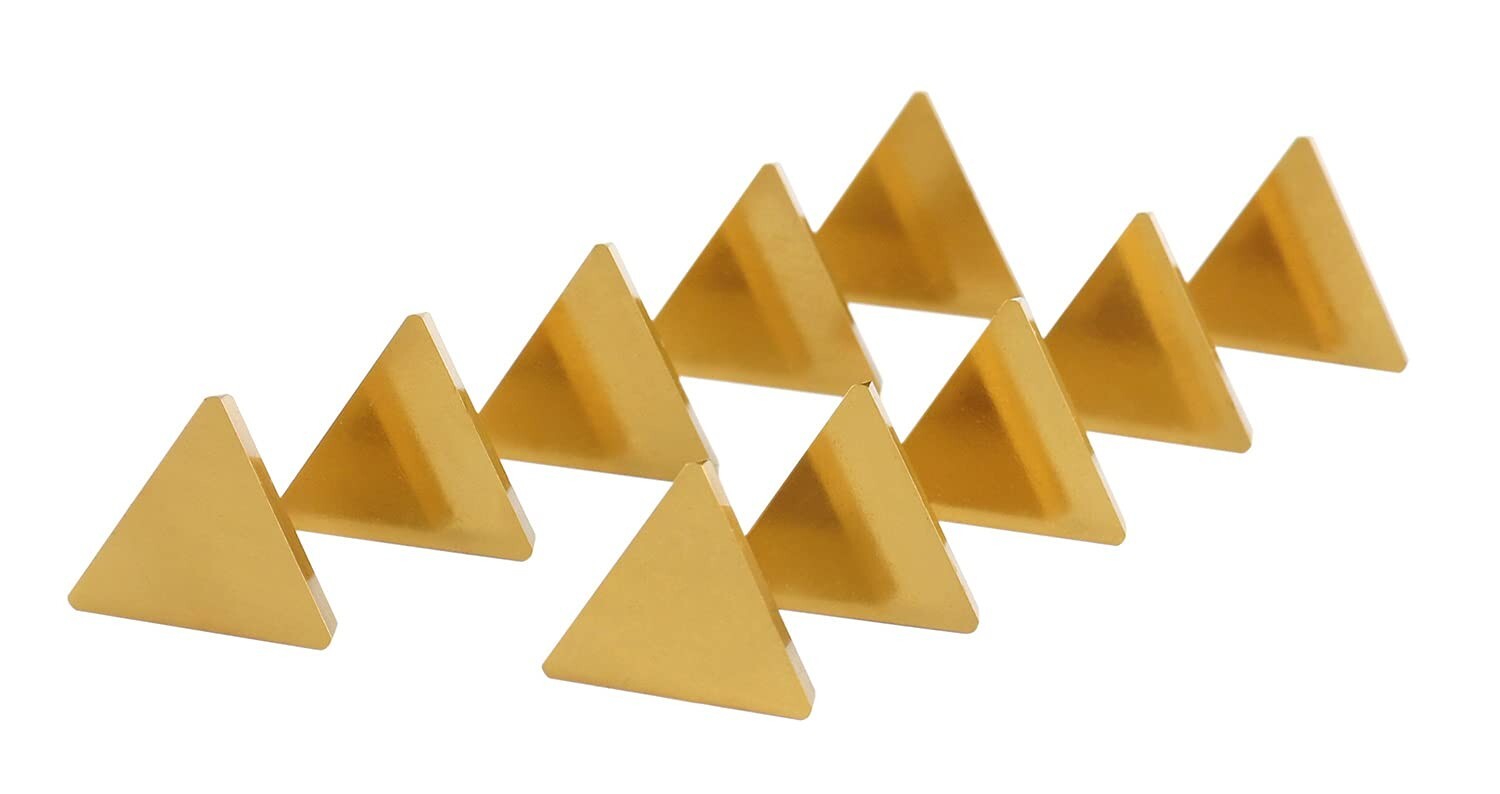 Versatile TiN Coated Carbide Inserts - 10 Pcs for Metalworking Excellence