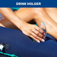 Load image into Gallery viewer, Oversized Comfort Pool Float - Inflatable with Headrest, Canopy &amp; Cup Holder