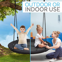 Load image into Gallery viewer, Comfortable 700 lbs Capacity Saucer Swing with Hang Kit - Ultimate Playtime