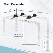 Load image into Gallery viewer, Anti-Vibration Mini Split Ground Stand for Outdoor AC Unit Installation