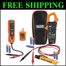 Load image into Gallery viewer, Comprehensive Voltage Testing Kit with Clamp Meter, LED Flashlight &amp; GFCI Tester