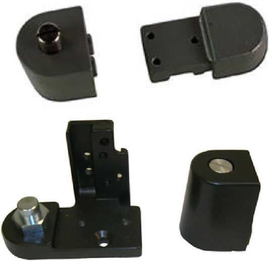 Heavy-Duty Aluminum Pivot Hinges for Commercial Storefront Doors - Dark Bronze
