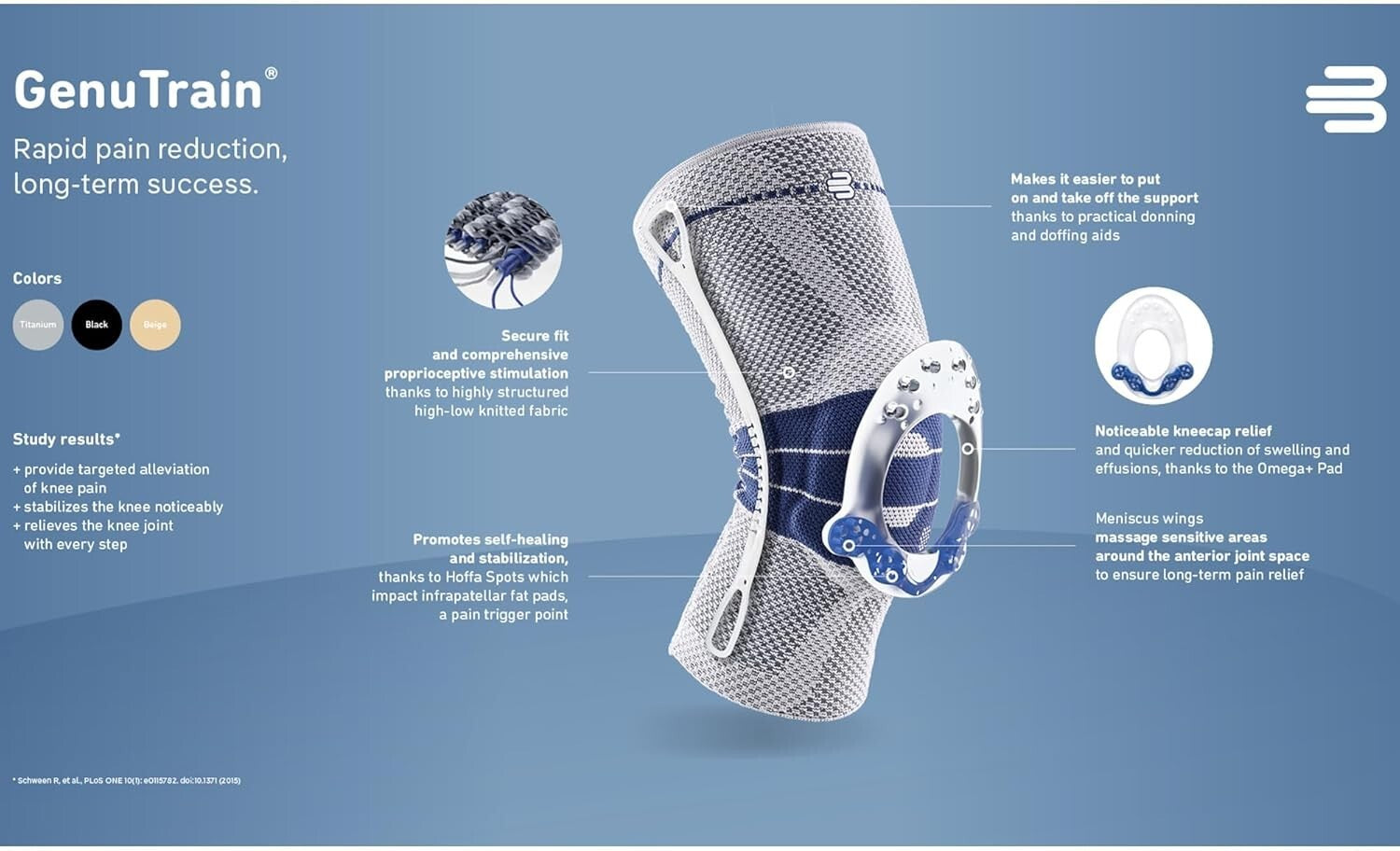 Enhanced GenuTrain Knee Brace - Medical-Grade Compression for Swollen Knees