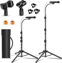 Load image into Gallery viewer, Height Adjustable Microphone Boom Stand Set - Perfect for Singing &amp; Lectures