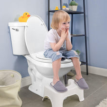 Load image into Gallery viewer, Durable Elongated Toilet Seat with Magnetic Child Seat - White PP Construction