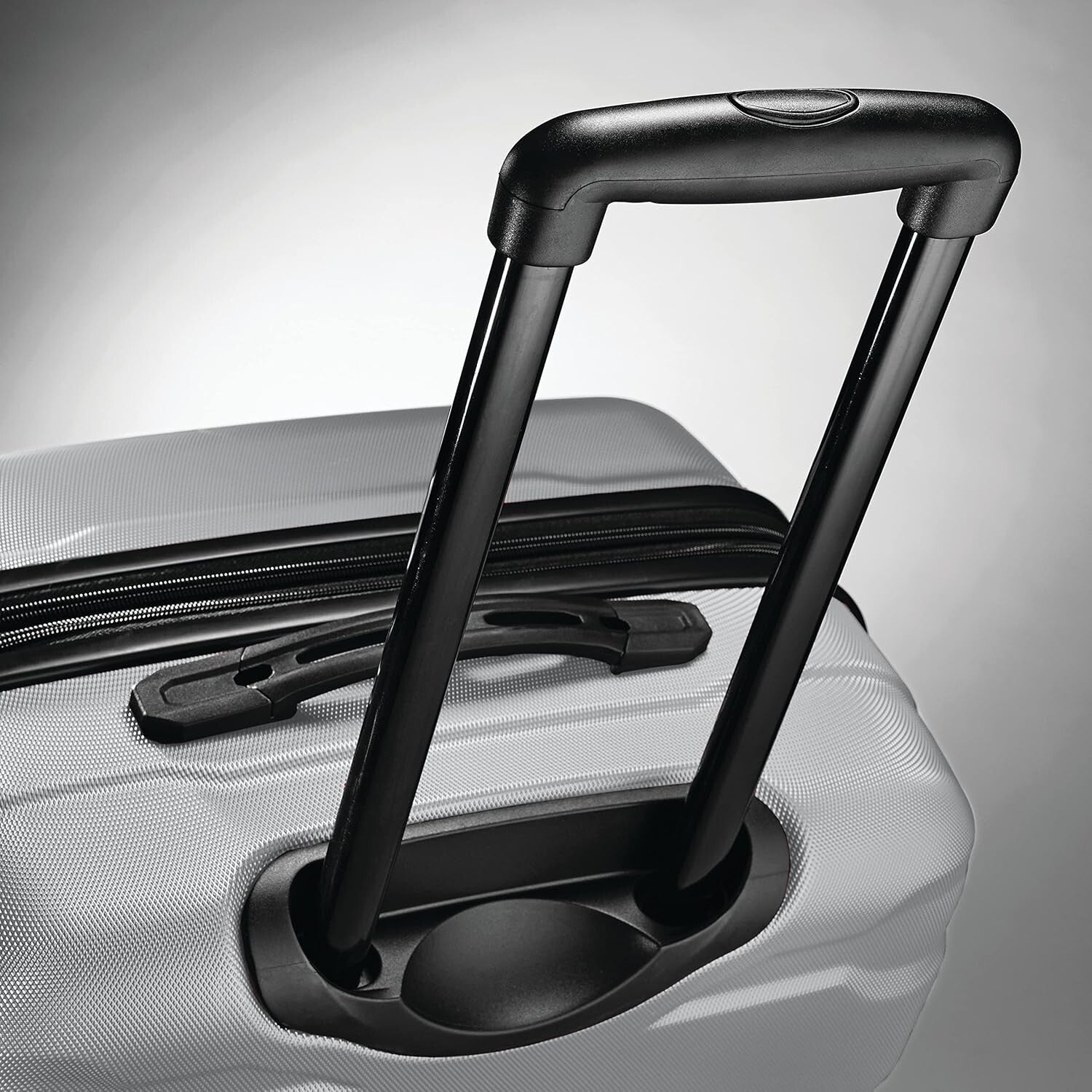 Omni PC 28-Inch Expandable Hardside Spinner Luggage - Silver, 10-Year Warranty