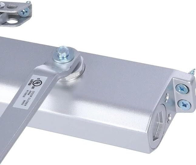 Adjustable Automatic Door Closer – Commercial Grade 3 Spring Hydraulic Silver