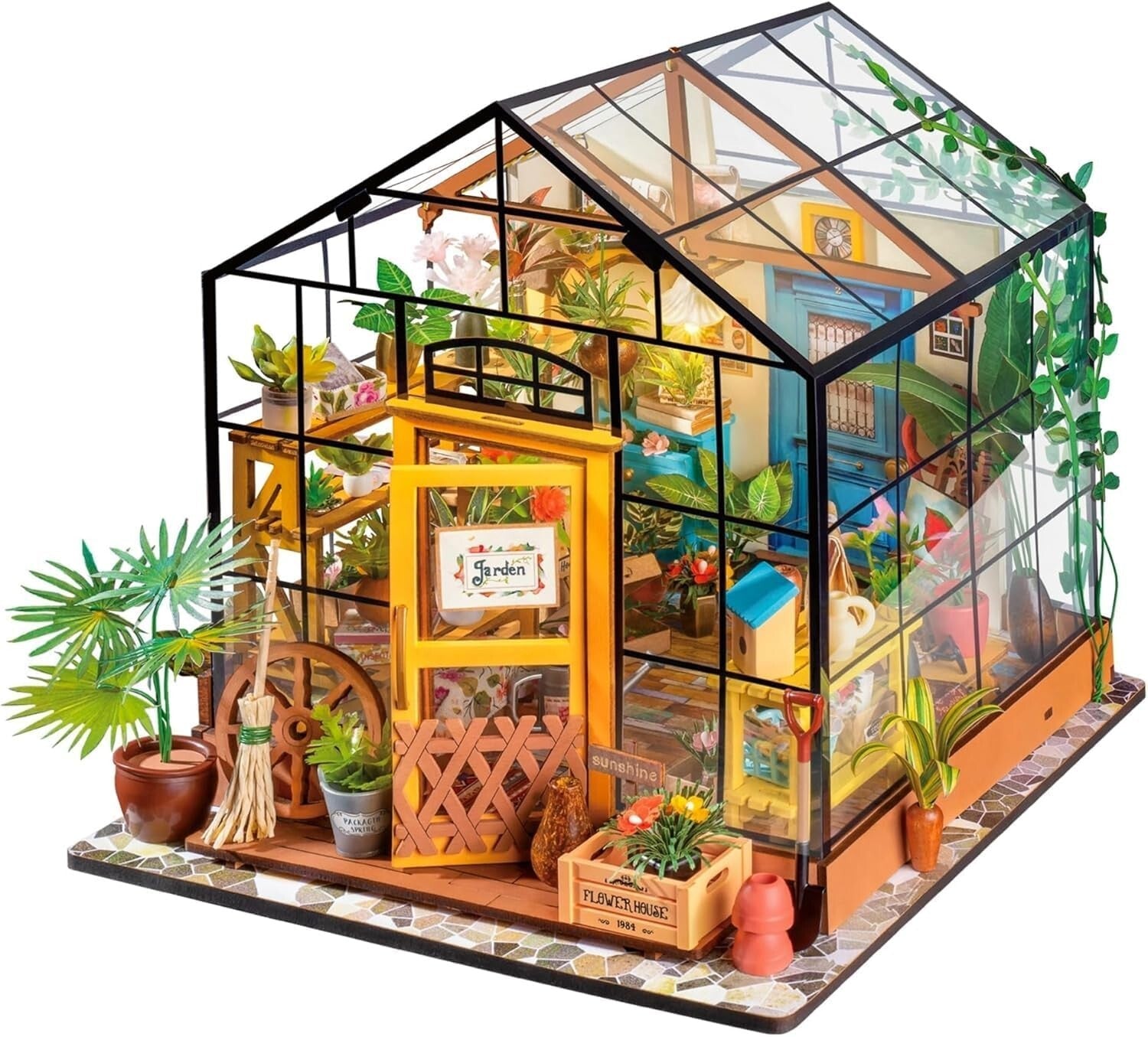 Exquisite 1:24 Scale Mini Dollhouse Kit with LED - Holiday & Birthday Gift