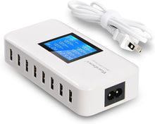 Load image into Gallery viewer, Smart 8-Port USB Charging Station - 2.4A Fast Charge and LCD Status Display